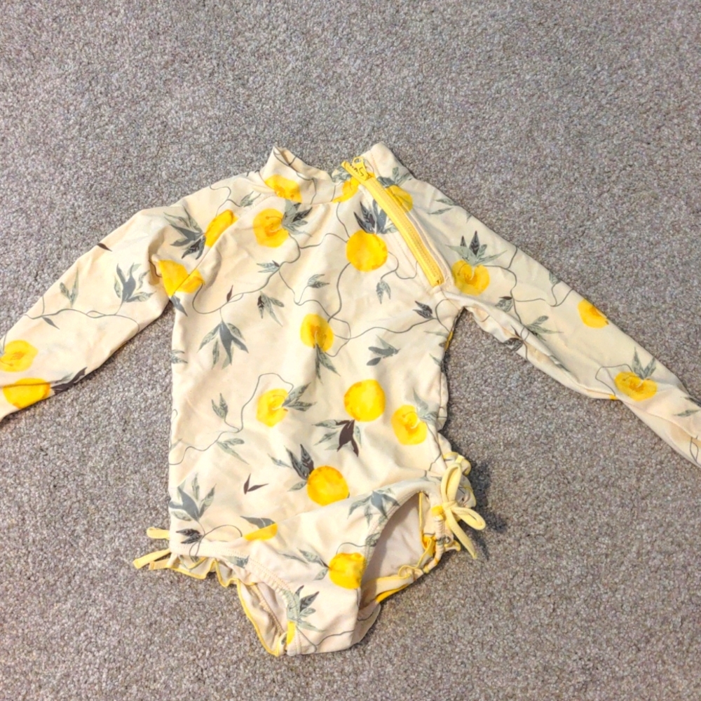 Lemon one piece suit & headband